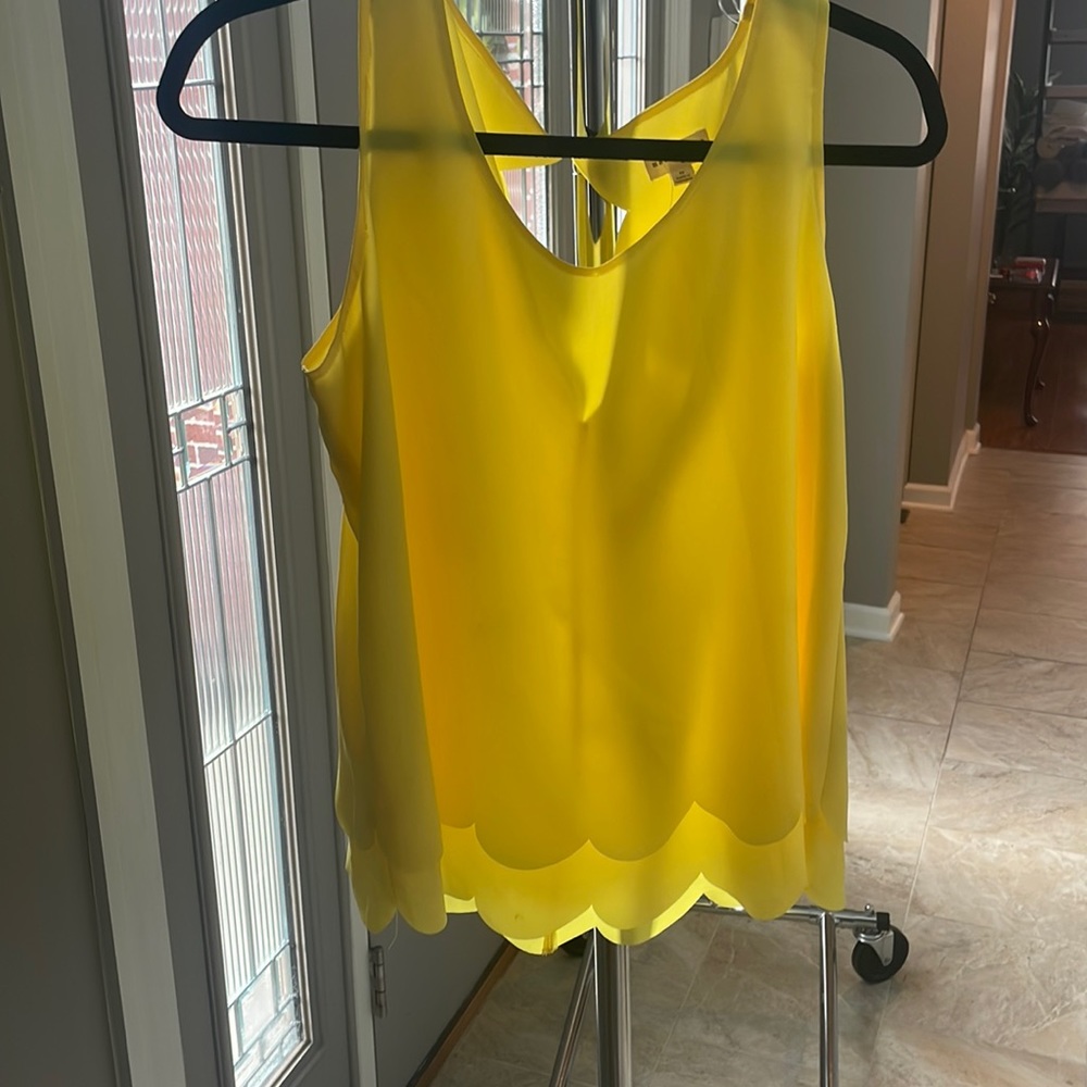 Yellow Blouse Tank Top